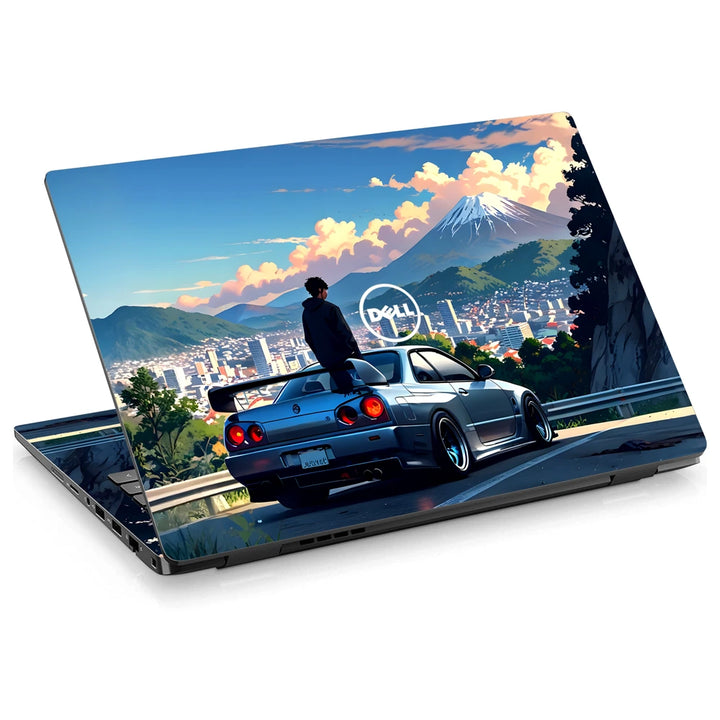 3M Material Textured Embossed Laptop Skin - Nissan R34 Skyline Mt Fuji