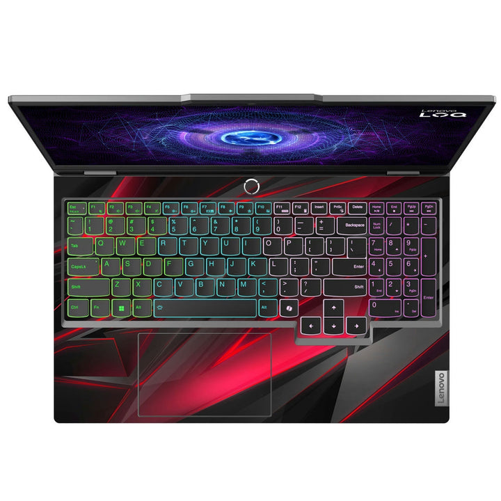 Lenovo LOQ Laptop Skin - Black Red 3D Pattern