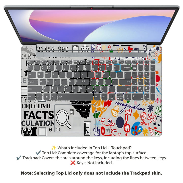 Lenovo Laptop Skin - brain reasoning