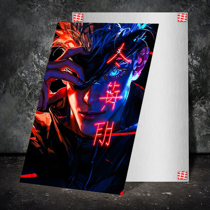 High-Quality Metal Posters - Anime Satoru Gojo SG06 | Vibrant Colors ...