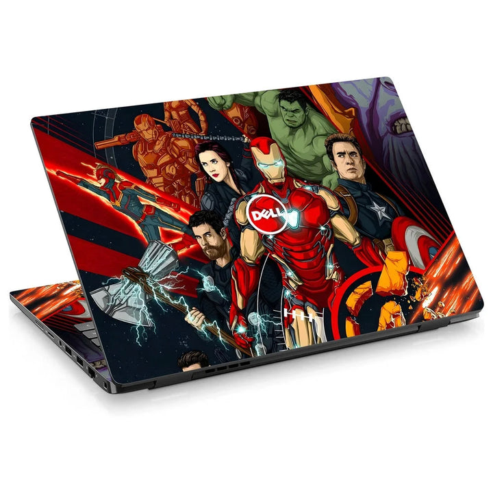 3D Embossed Laptop Skin - Iron Man & Avengers Art