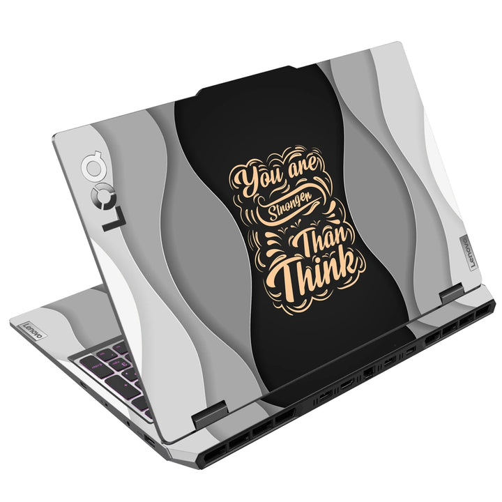 3M Material Textured Embossed Laptop Skin - Think Big Paper Cut Motivational Art