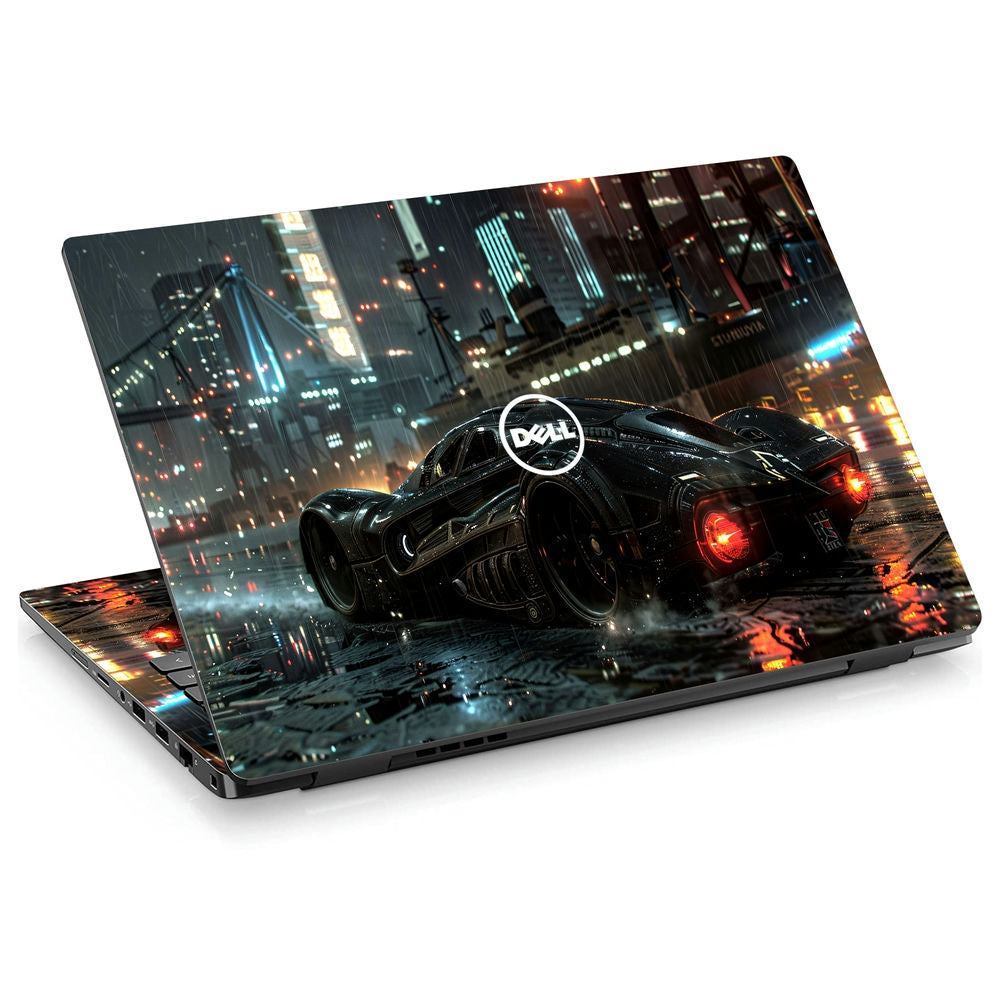 Shop Rainy Street Racer Laptop Skin for Dell | Buy Online Now – SkinsLegend