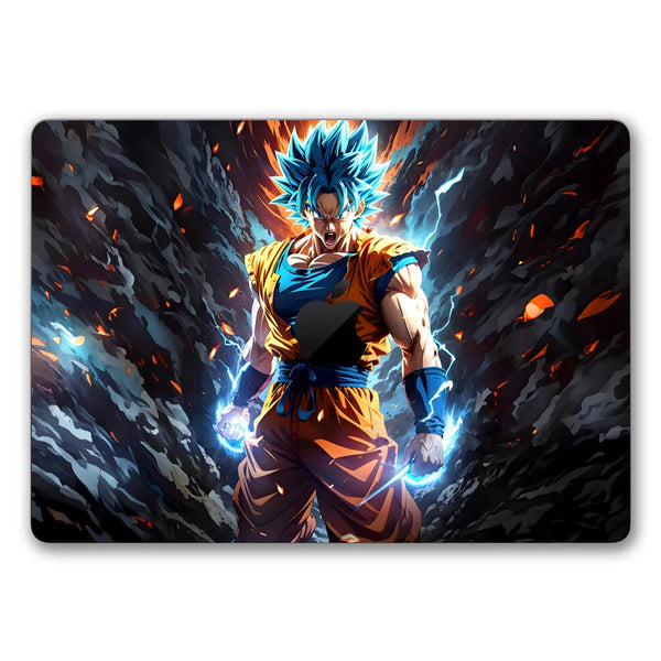 MacBook Laptop Skin - Dragon Ball Goku Super Saiyan Fire