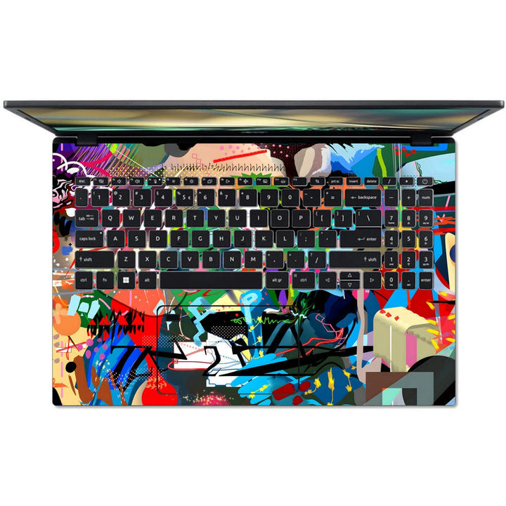 Shop Multicolour Graffiti Art Laptop Skin For Acer Buy Online Now shop-multicolour-graffiti-art-laptop-skin-for-acer-buy-online-now