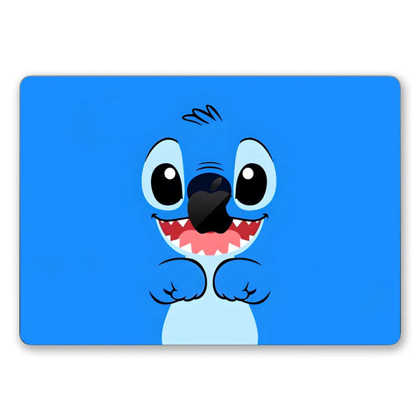 MacBook Laptop Skin - Stitch Big Blue Face