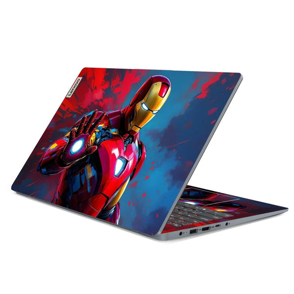 3D Embossed Laptop Skin - Spider-Man Suit Red Blue Back