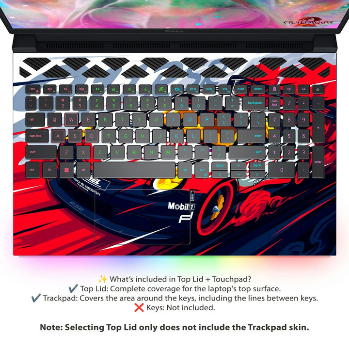 Dell Laptop Skin - Porsche 911 RSR Racing