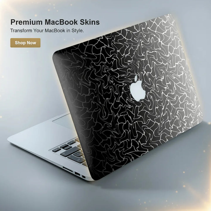 MacBook Laptop Skin - Minimalist Grey Soft Gradient Texture