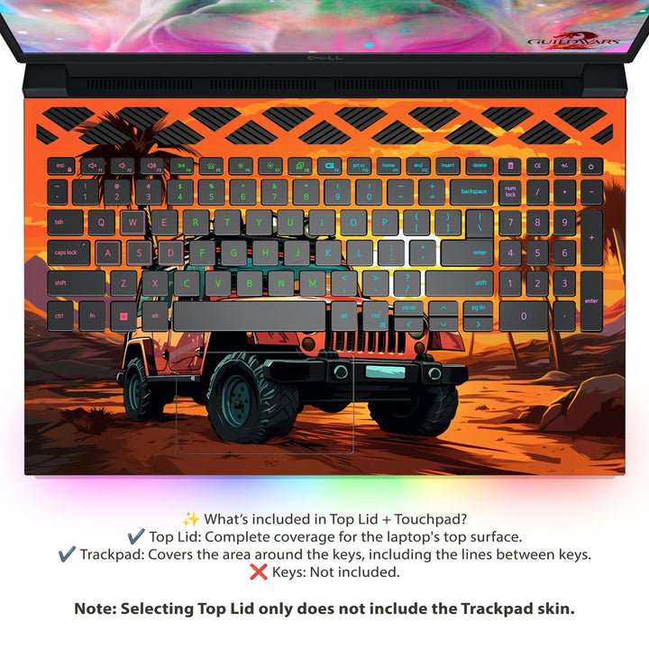 Dell Laptop Skin - Desert Offroad Jeep