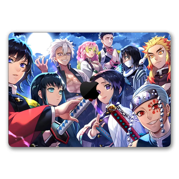MacBook Laptop Skin - Demon Slayer Hashira Night Group Portrait