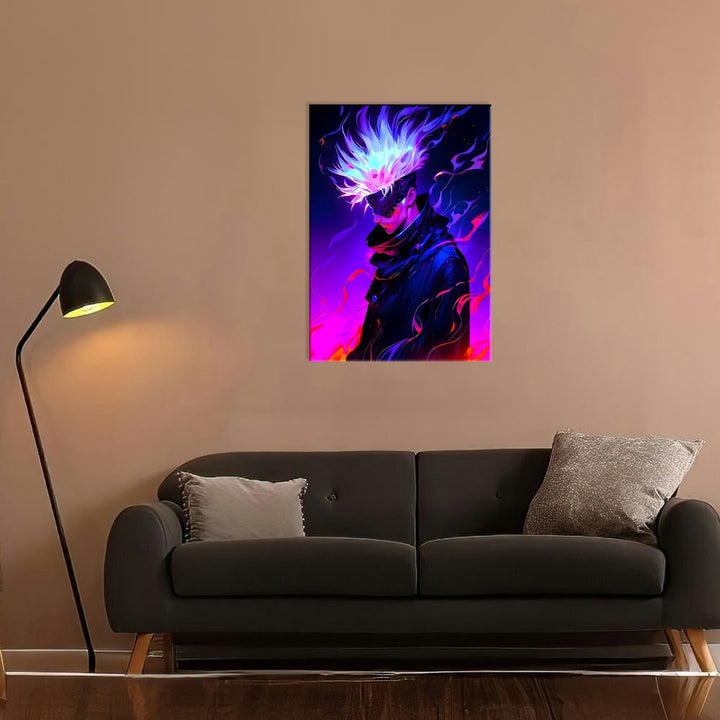 High-Quality Metal Posters - Anime Satoru Gojo SG09 | Vibrant Colors ...