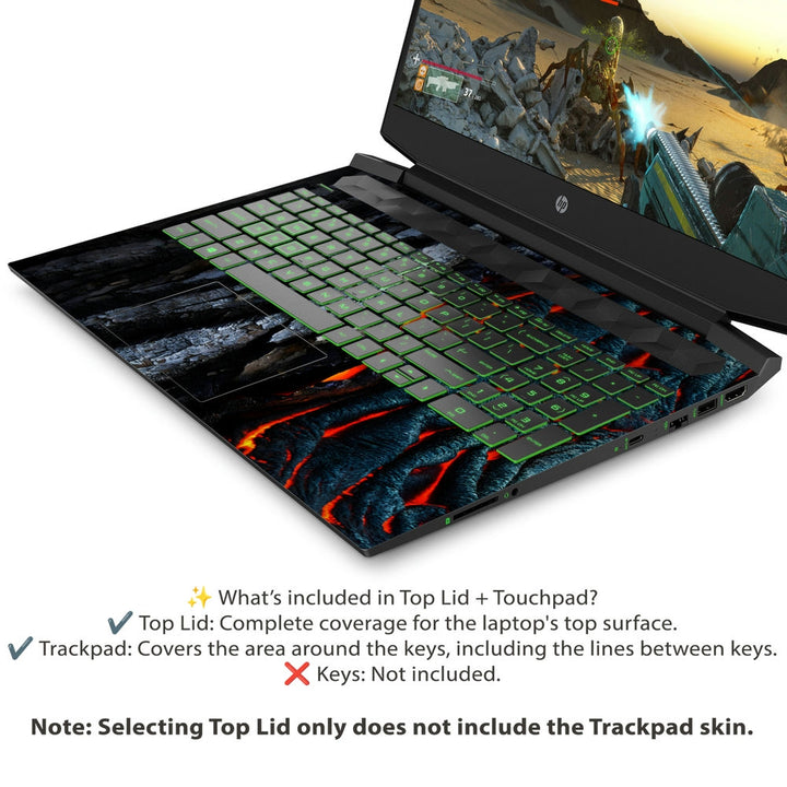 Shop Orange Lava in Tree Root Laptop Skin for HP | Buy Online Now ...