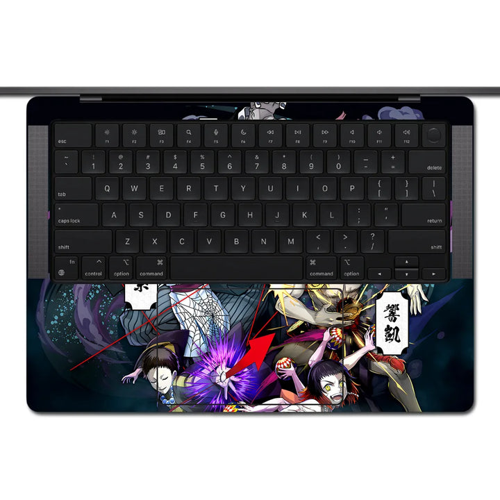 MacBook Laptop Skin - Demon Slayer Upper Rank Demon Vortex