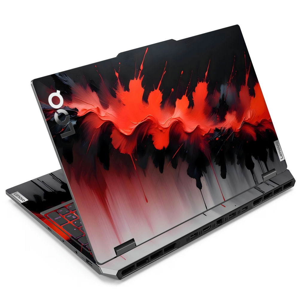 Shop Red and Black Ink Drip Laptop Skin for Lenovo LOQ | Buy Online Now ...
