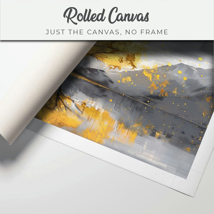 Canvas Painting - Lone Tree Reflection in Water