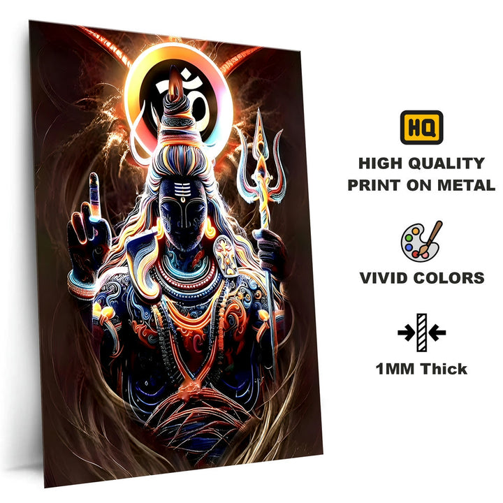 High-Quality Metal Posters - Lord Shiva LS19 | Vibrant Colors & Sharp ...