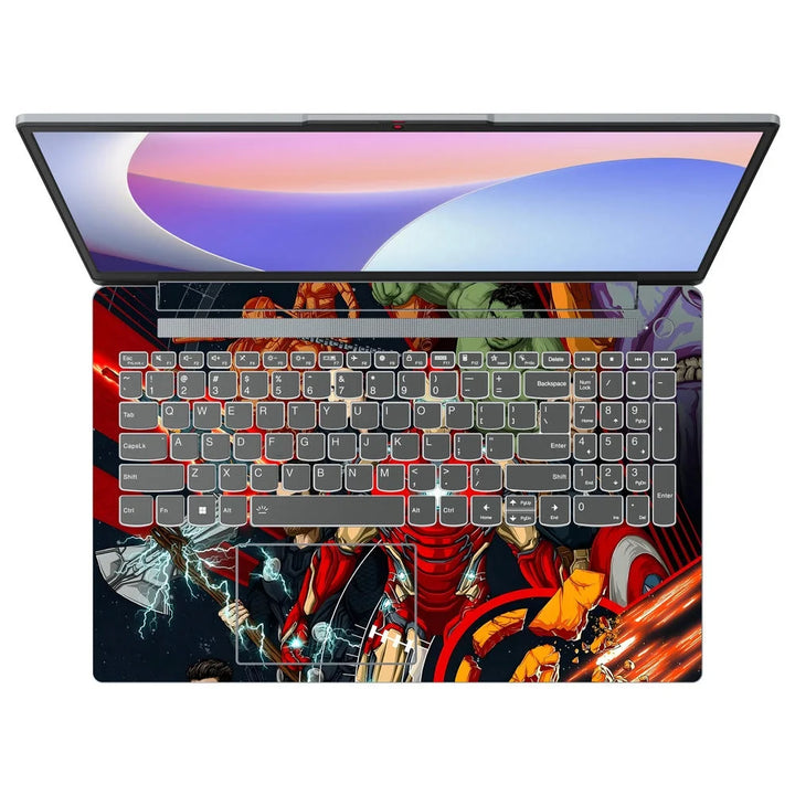 3D Embossed Laptop Skin - Iron Man & Avengers Art