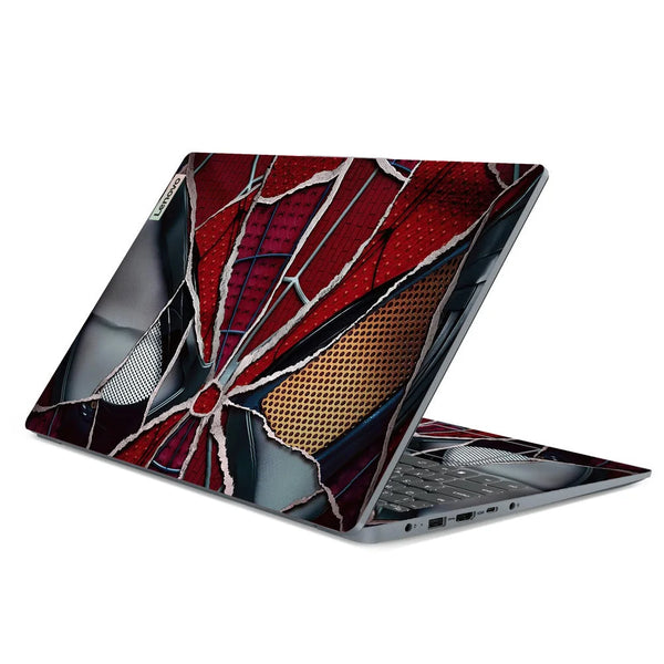 3D Embossed Laptop Skin - Spider-Man Suit Torn