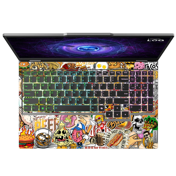 Shop Pizza Sticker Bomb Laptop Skin for Lenovo LOQ | Buy Online Now ...