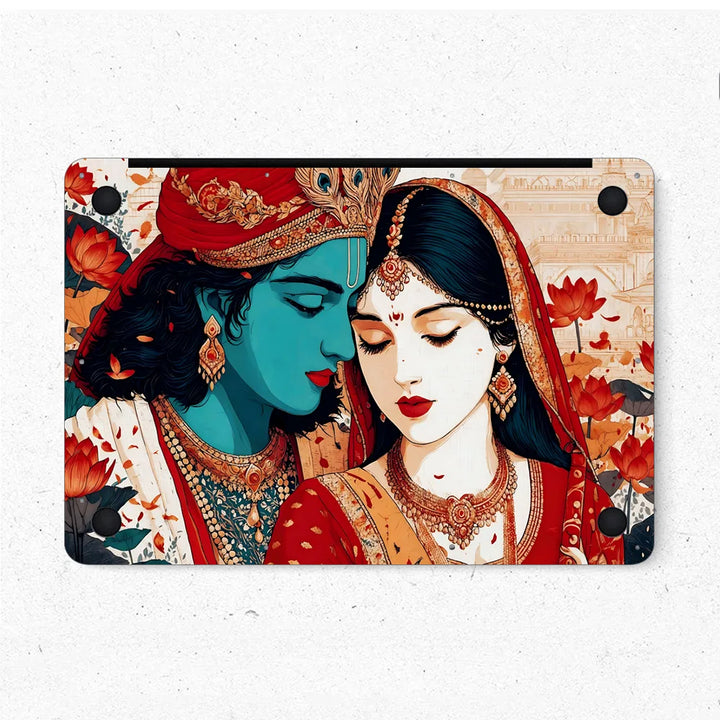 MacBook Laptop Skin - Radha Krishna Divine Love Art