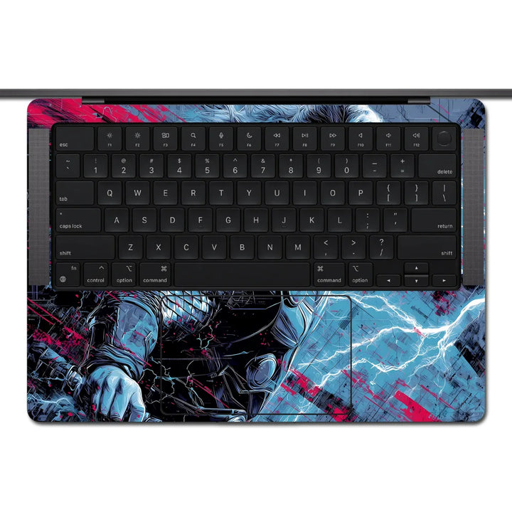 MacBook Laptop Skin - Thor Mjolnir Lightning Strike Art