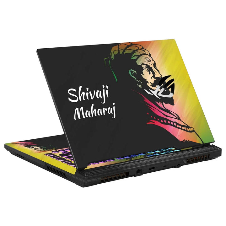 3D Embossed Laptop Skin - Shivaji Maharaj Artwork