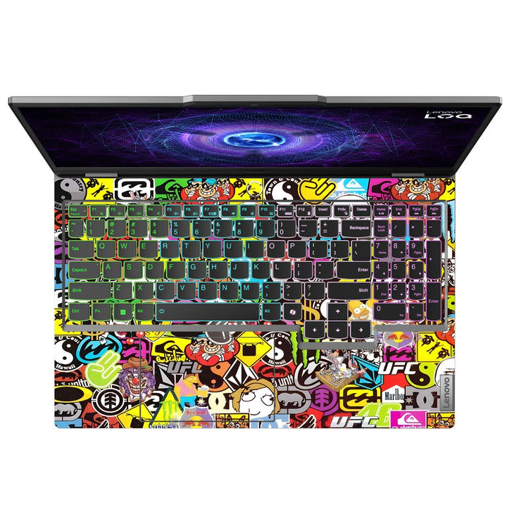 Shop Monster Sticker Bomb Laptop Skin for Lenovo LOQ | Buy Online Now ...