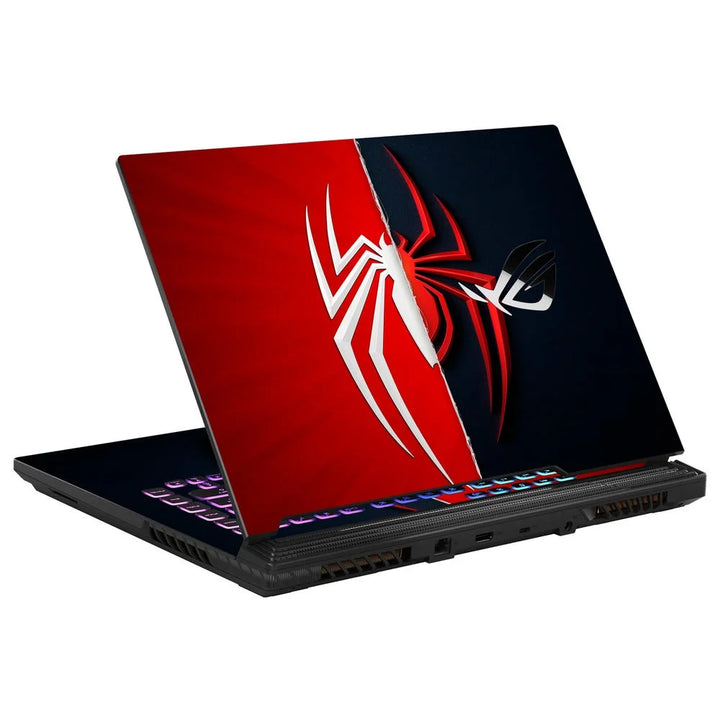 Spider-Man Logo Red Black 3D Embossed Laptop Skin | Buy Online Now ...