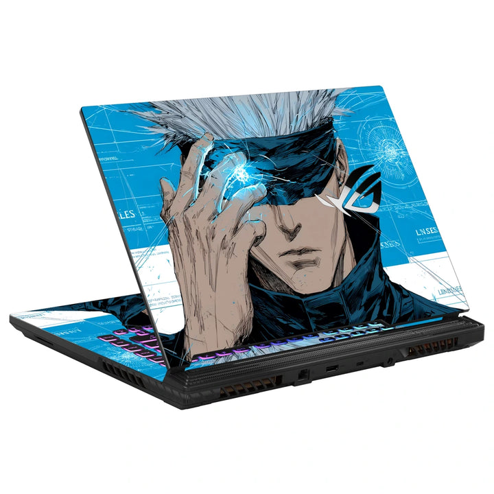 3M Material Textured Embossed Laptop Skin - Jujutsu Kaisen Gojo Satoru Pop Art
