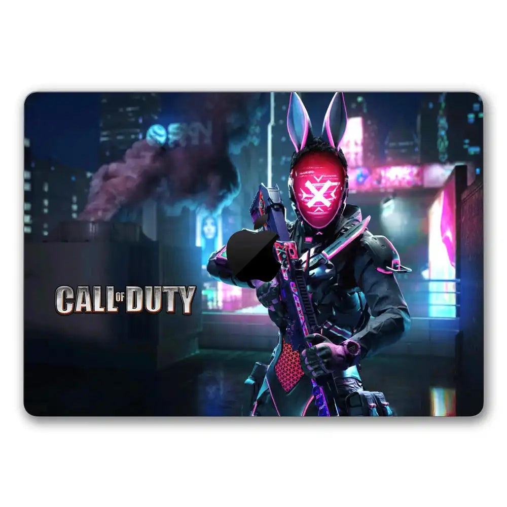 Call of Duty Cyberpunk Bunny Mask Character Laptop Skin for MacBook ...