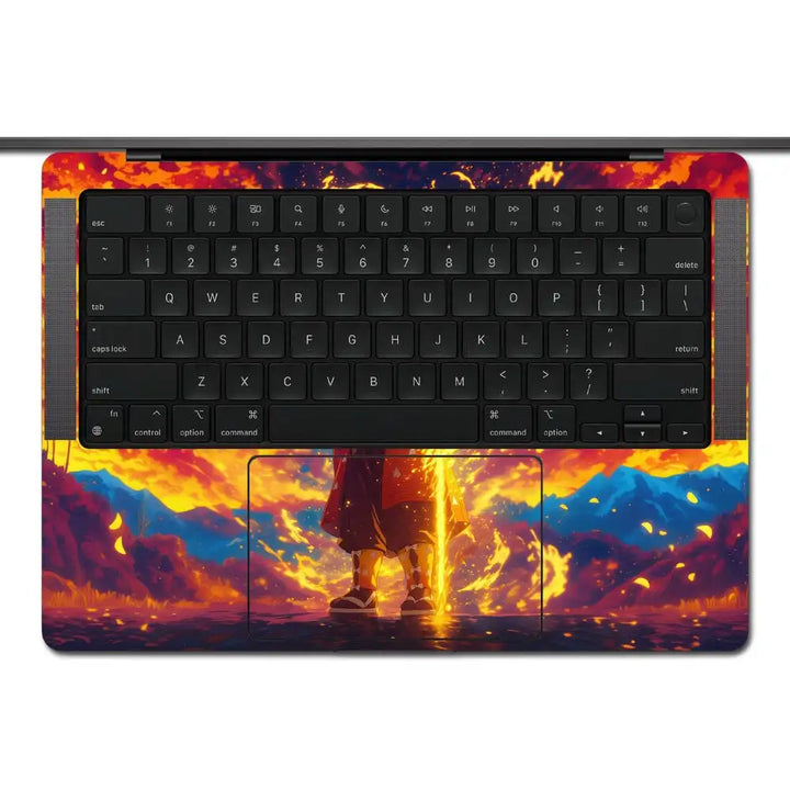MacBook Laptop Skin - Zenitsu in Sunset