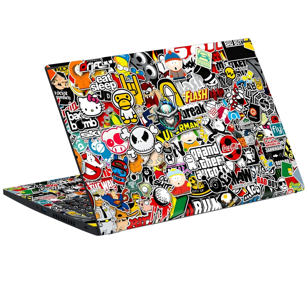Sticker Bombing Notebook Shop Sticker Bomb Laptop Skin for Acer | Buy Online Now – SkinsLegend