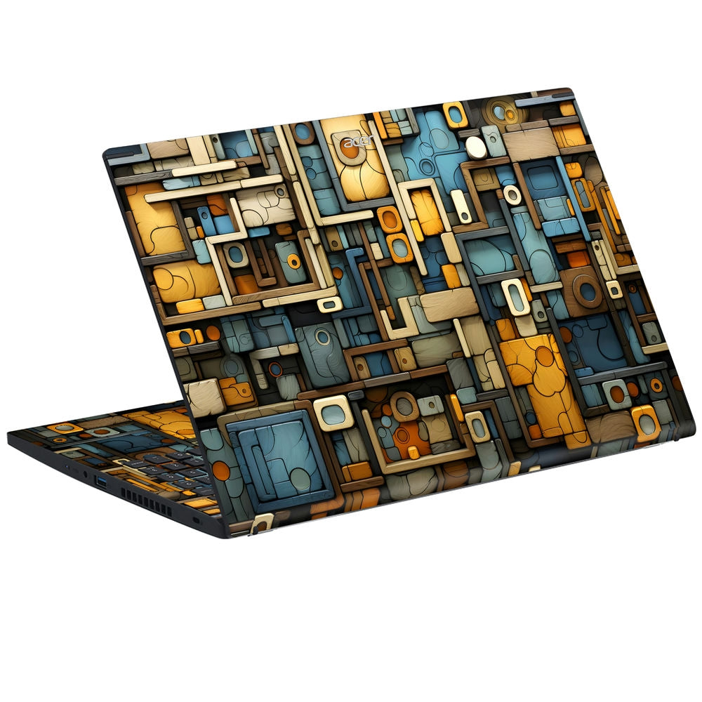 Shop Retro Circuit Board Grid Laptop Skin for Acer | Buy Online Now ...