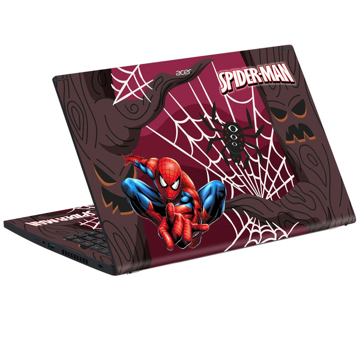 Acer Laptop Skin - Spiderman Hanging on Web