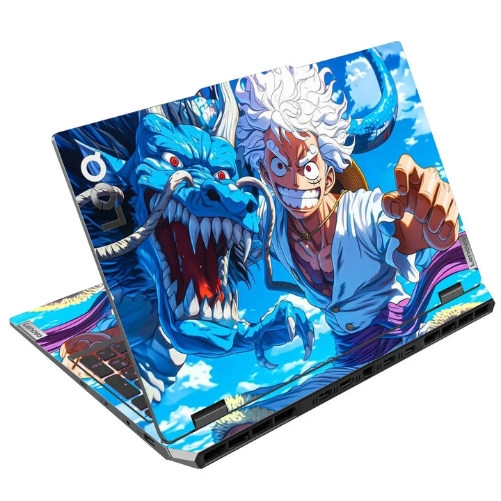 3D Embossed Laptop Skin - Luffy Dragon Art