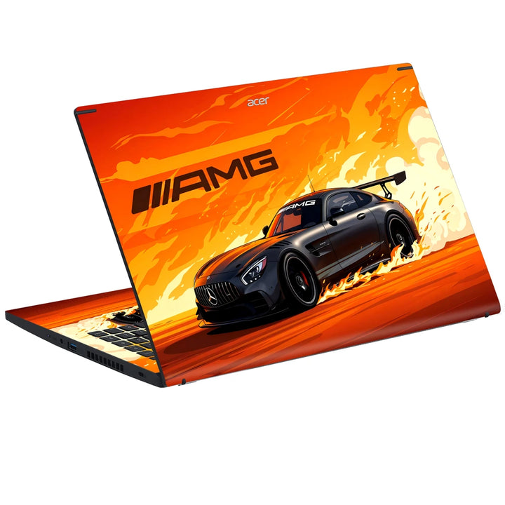 3M Material Textured Embossed Laptop Skin - Mercedes AMG GT Black Series Car