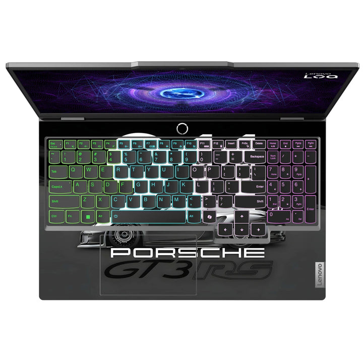 3M Material Textured Embossed Laptop Skin - Porsche 911 GT3 RS Abstract Art