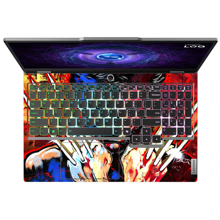 3M Material Textured Embossed Laptop Skin - Wolverine X-Men Face Pop Art