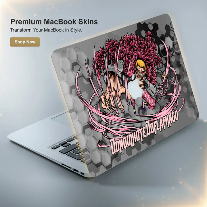 MacBook Laptop Skin - Doflamingo Pink String Barrage