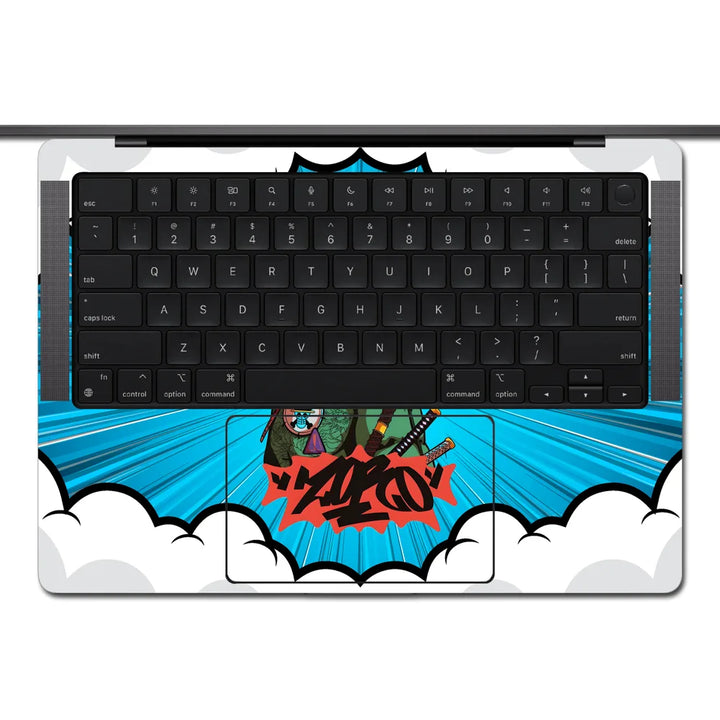 MacBook Laptop Skin - Zoro Pop Art Street Samurai