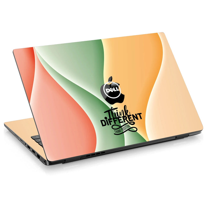 3M Material Textured Embossed Laptop Skin - Apple Wavy Think Different Mantra