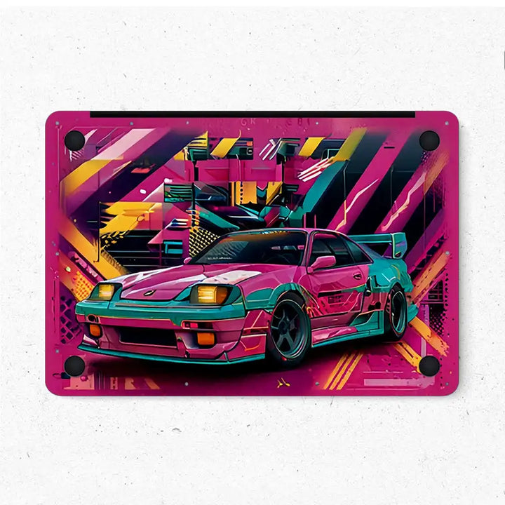 MacBook Laptop Skin - Vibrant Retro Racer