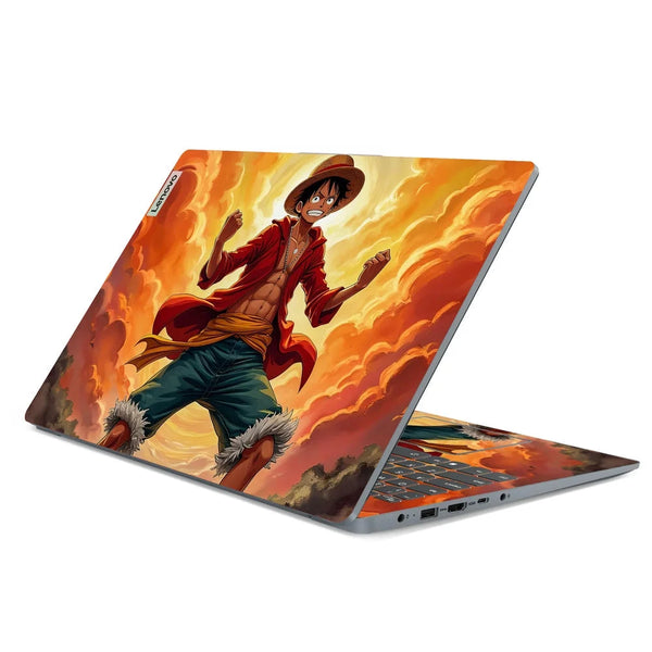 3D Embossed Laptop Skin - Luffy Action Pose