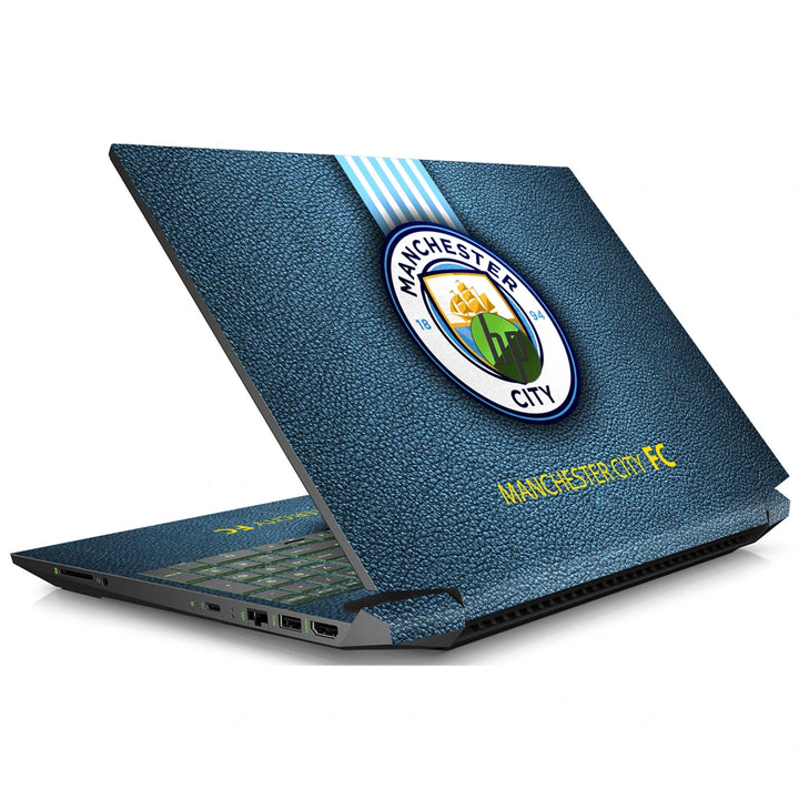3M Material Textured Embossed Laptop Skin - Man City Modern Navy Crest