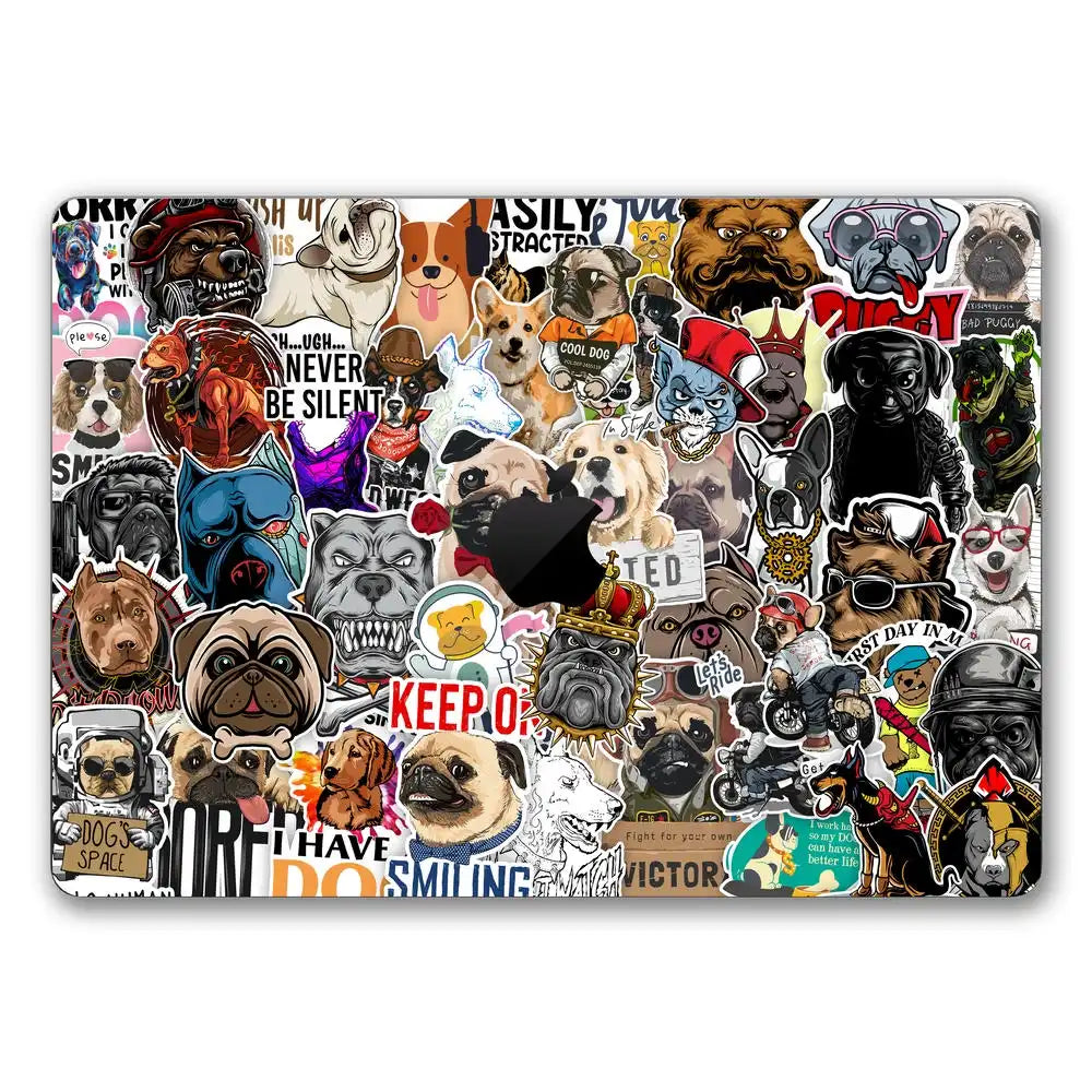 Cute Dog Sticker Bomb Laptop Skin for MacBook | Buy Online Now ...