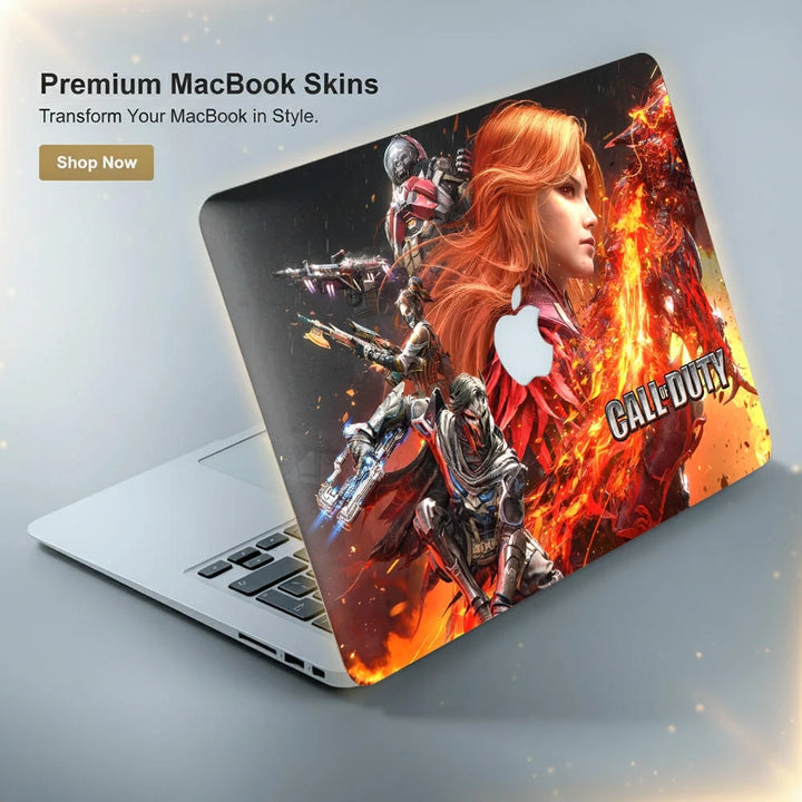 Call of Duty Fiery Female Character Laptop Skin for MacBook | Buy ...