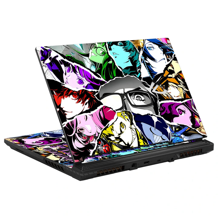 3M Material Textured Embossed Laptop Skin - Persona 5 Phantom Thieves Collage