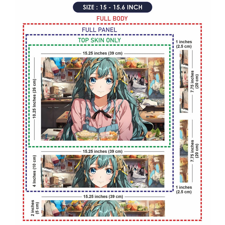 Laptop Skin - Anime Girl