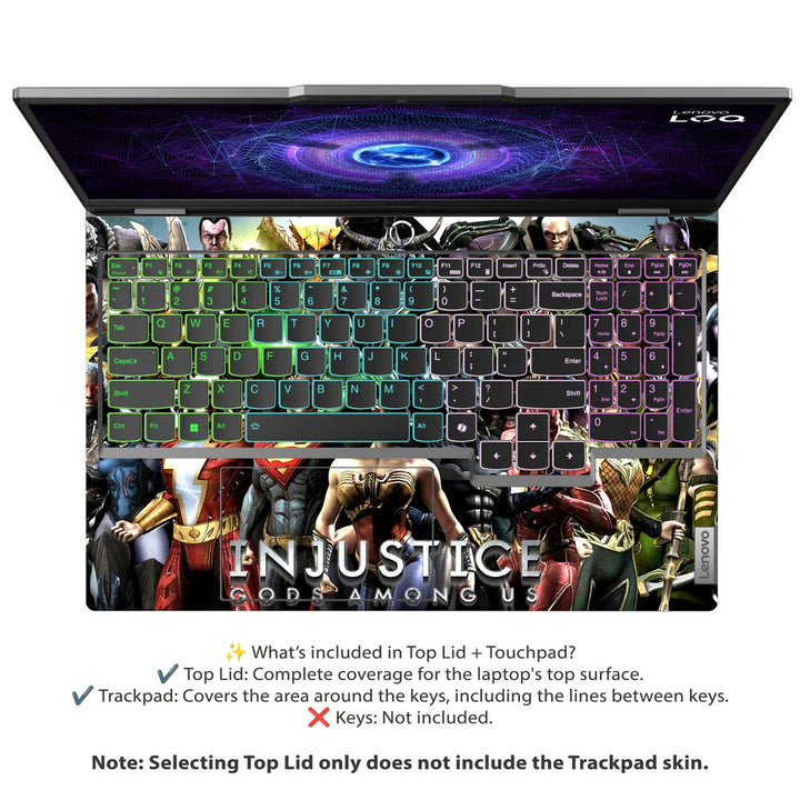 Laptop Skin - Injustice Gods Among Us Character Roster